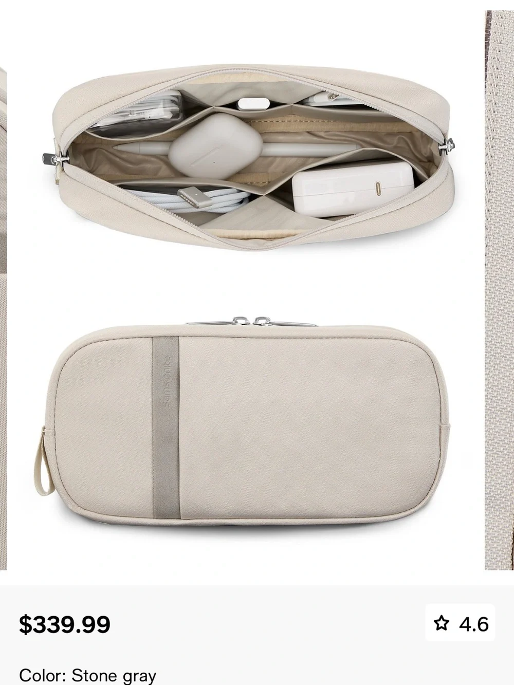 New with Tags!!!! Samsonite Stone Gray Paralux Everyday Backpack